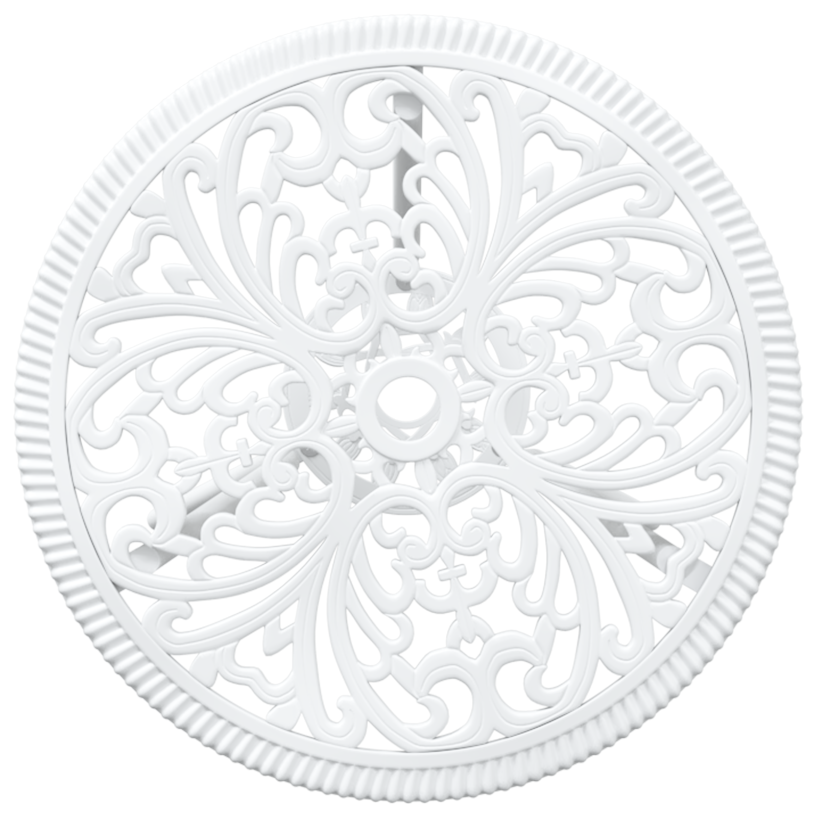 Set da Giardino Bistro 3 Pezzi  in Alluminio Bianco