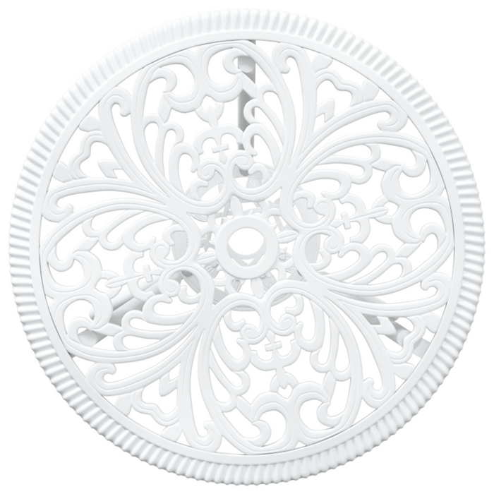 Set da Giardino Bistro 3 Pezzi  in Alluminio Bianco