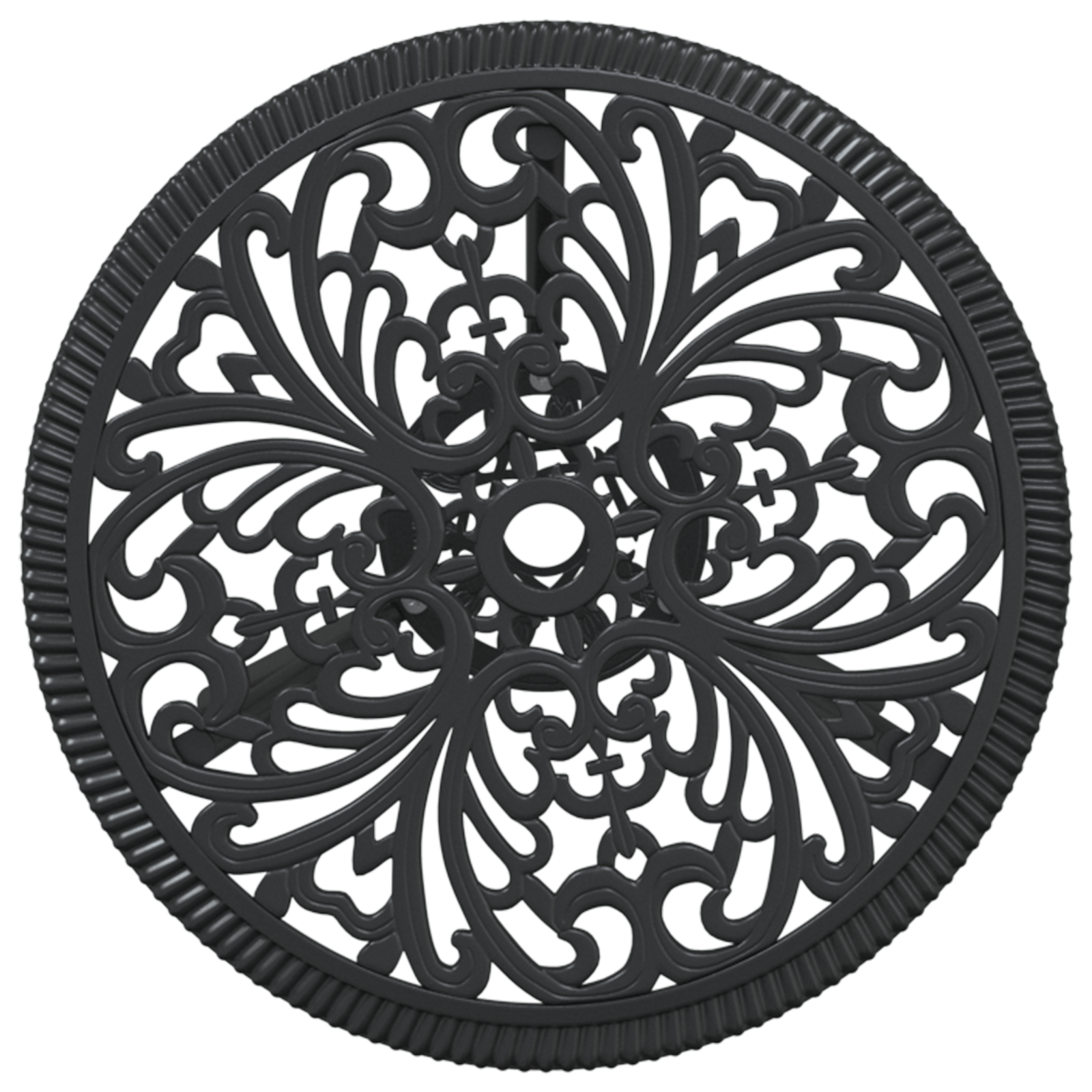 Set Bistro da Giardino 3 Pezzi in Alluminio Fuso Nero