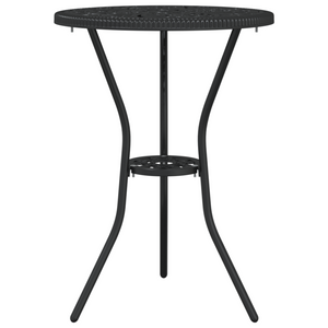 Set Bistro Giardino 3 Pezzi in Alluminio Nero