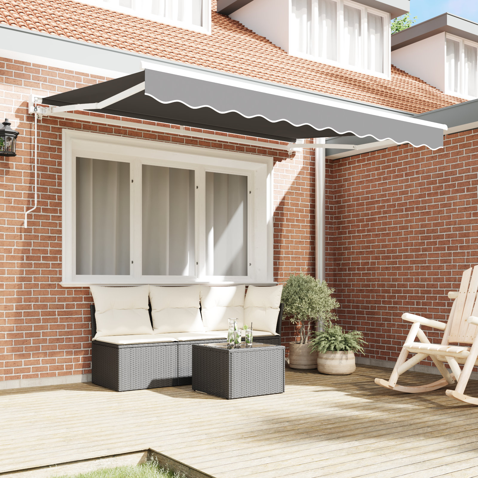 Struttura della Tenda Semi-Cassette Elettrica Retrattile in Metallo