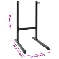Stazione per Dip 120 kg 66x104x122 cm Acciaio