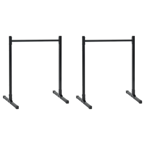 Stazioni per Dips 2 pz Altezza Regolabile 88.5/98.5 cm Acciaio