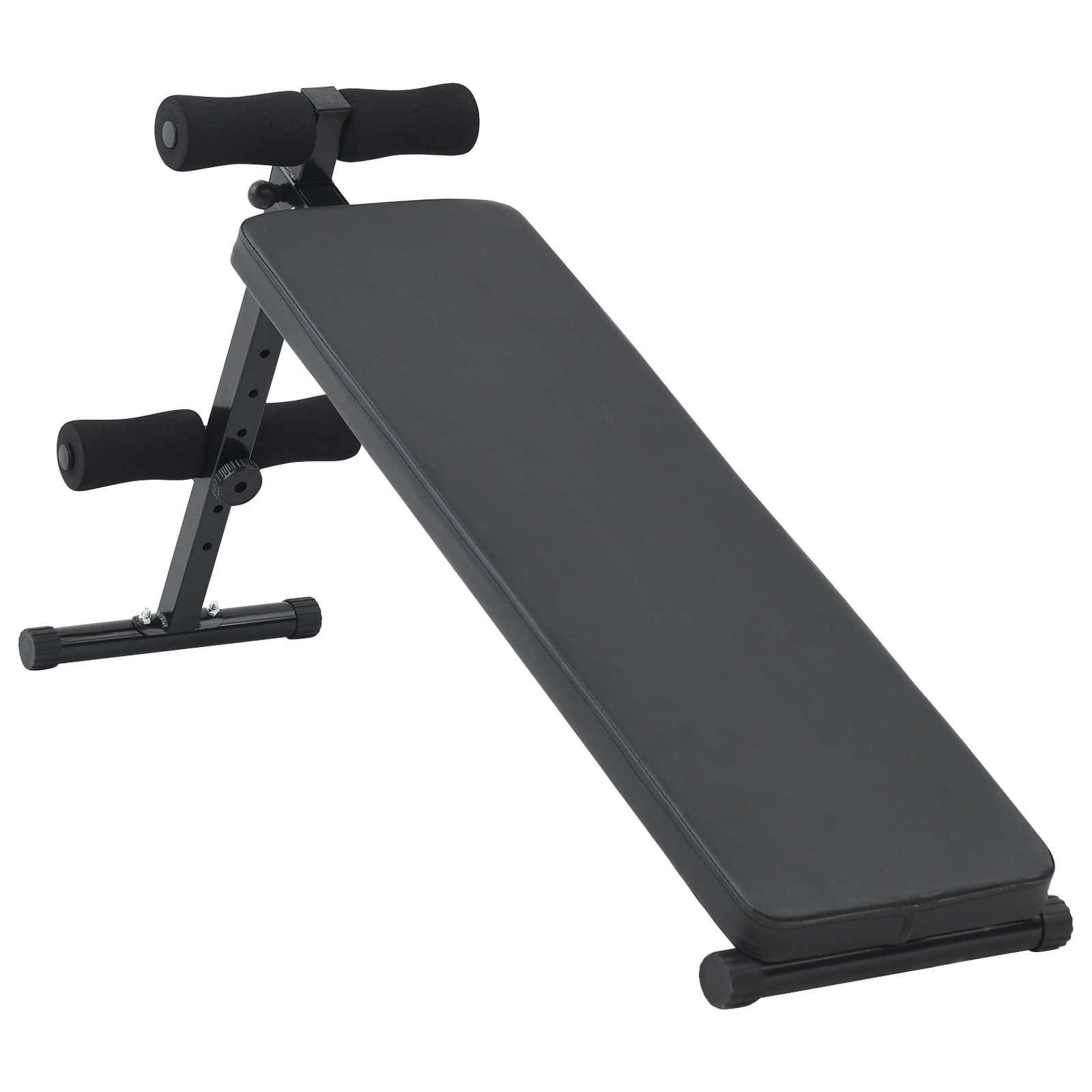 Panca per Sit Up 150 kg Pieghevole e Altezza Regolabile 48-68 cm Acciaio