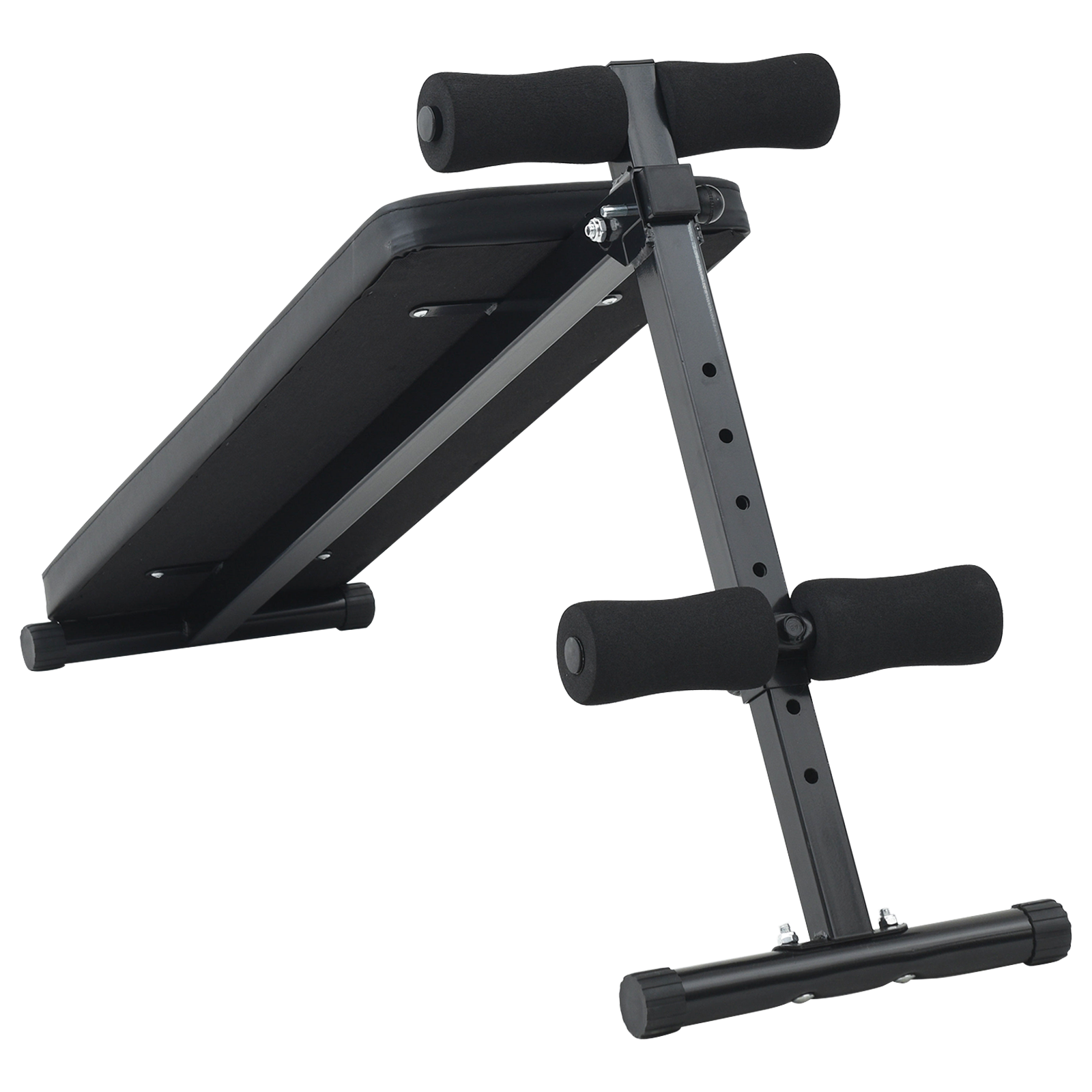 Panca per Sit Up 150 kg Pieghevole e Altezza Regolabile 48-68 cm Acciaio