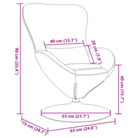 Poltrona a uovo  Rosso vino Tessuto