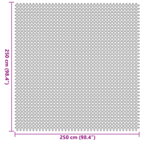 Tappeto per Tenda Antracite 2,5x2,5 m