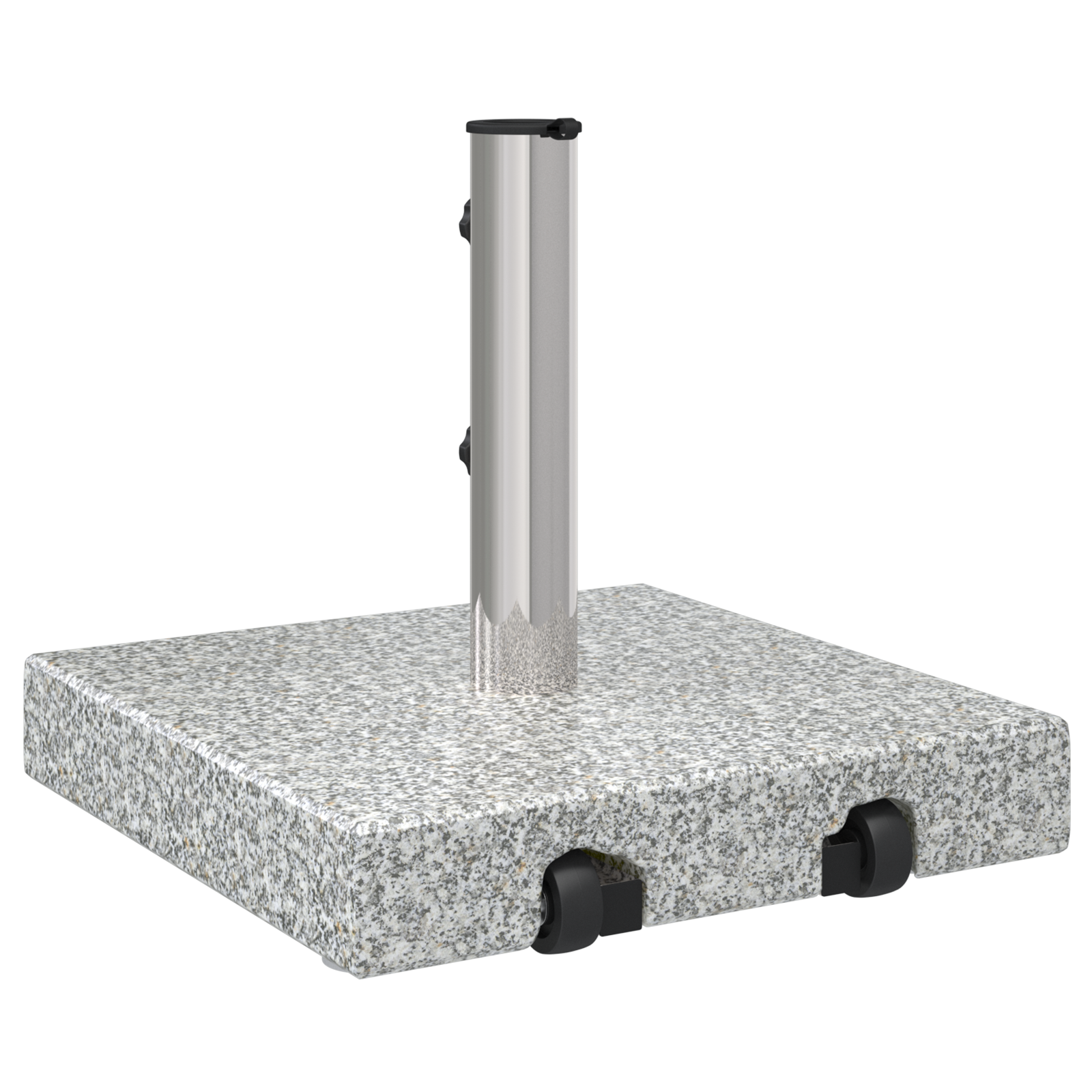 Base per Ombrellone con Ruote Grigia Granito 29 kg Quadrata