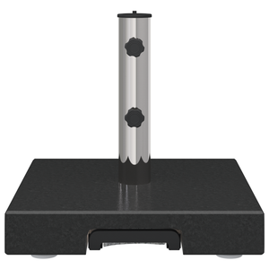 Base Ombrellone con Maniglia Granito Nero 29 kg Quadrata
