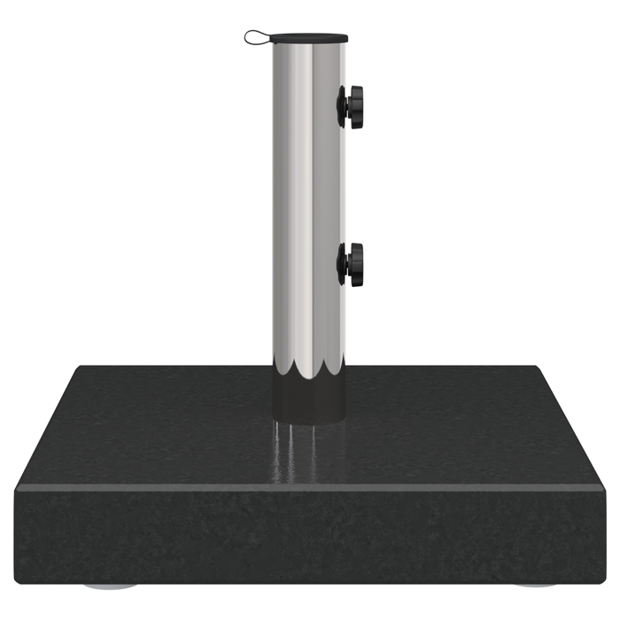Base Ombrellone con Maniglia Granito Nero 29 kg Quadrata