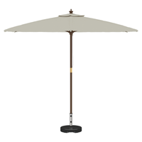 Base per Ombrello con Ruote con Maniglia Nero Granito 29 kg Rotonda