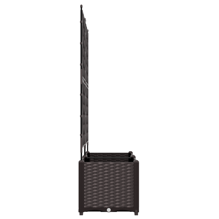 Fioriera da Giardino con Griglia 2 pz Marrone 80x40x143 cm