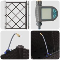 Fioriere da Giardino con Sistema di Irrigazione Brown