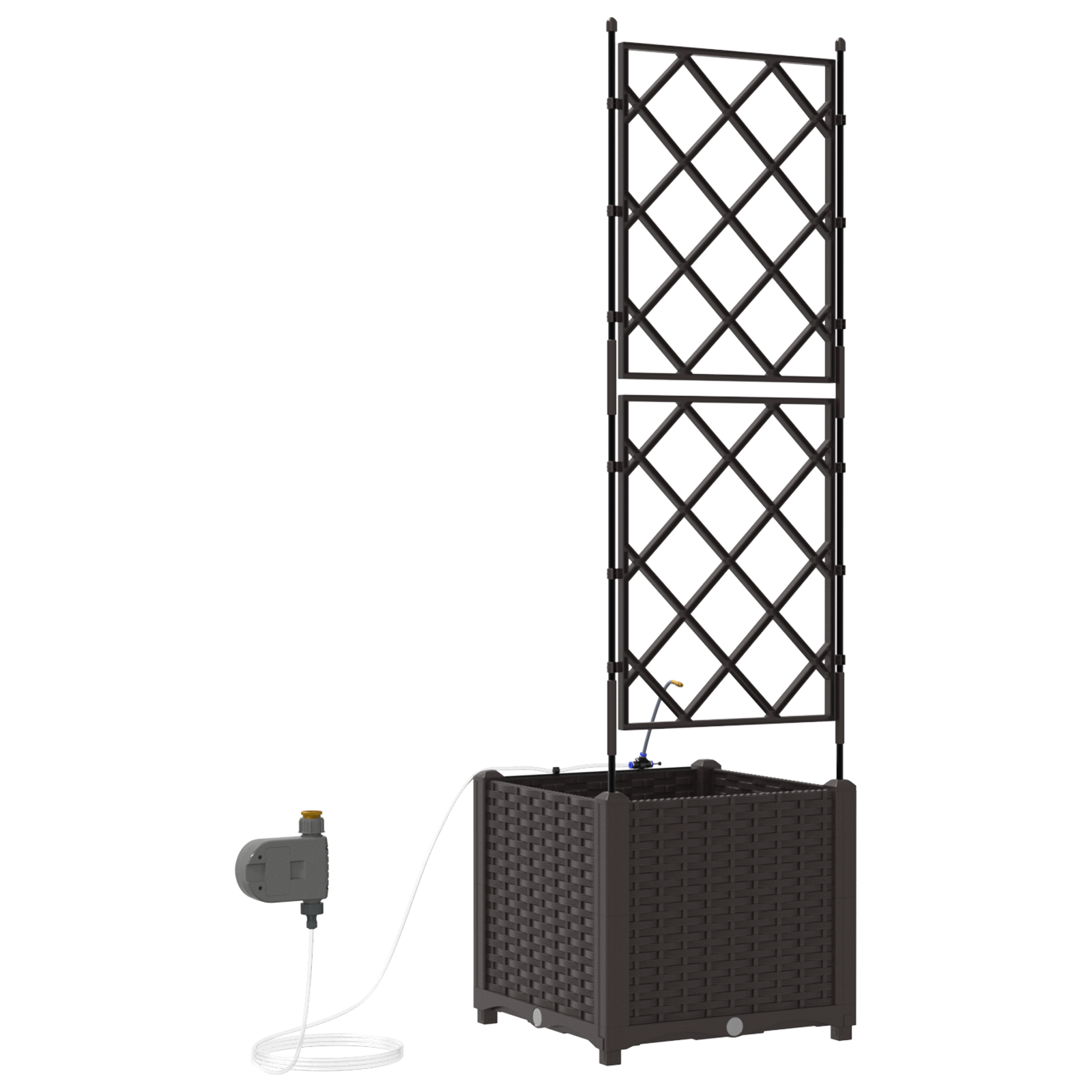 Fioriere da Giardino con Sistema di Irrigazione Brown