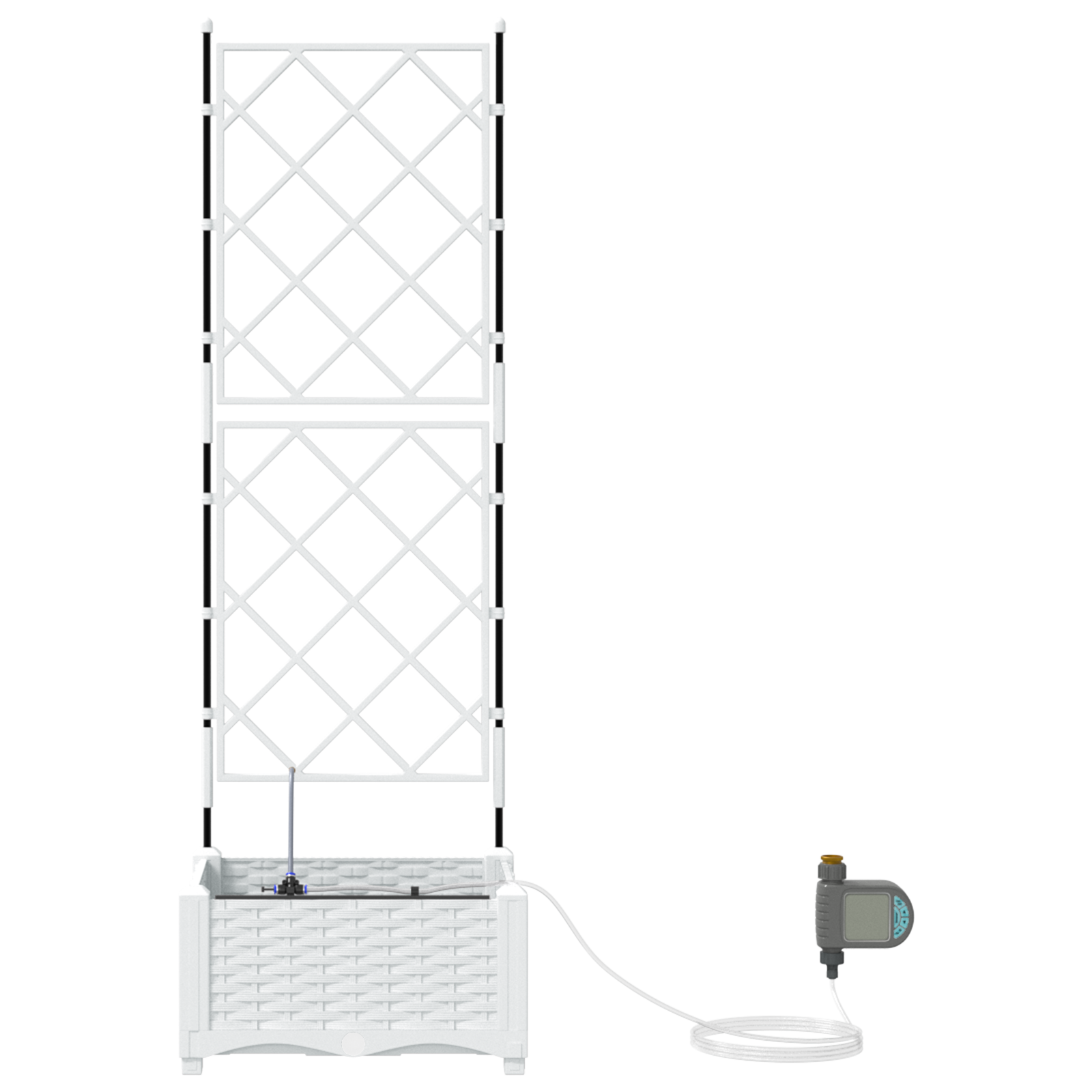 Vasi da Giardino  con Sistema di Irrigazione Bianca