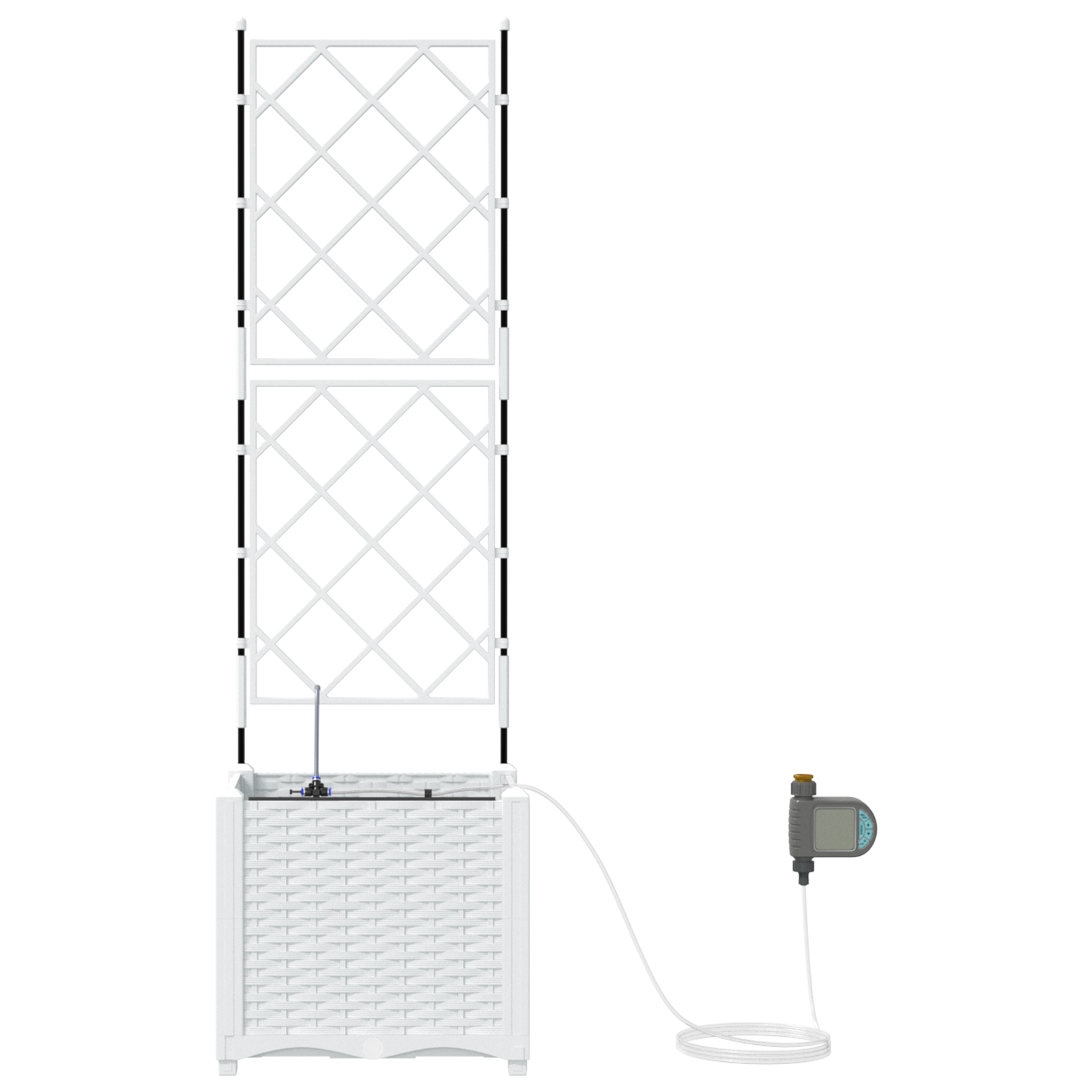 Vasi da Giardino  con Sistema di Irrigazione per Acqua Bianco