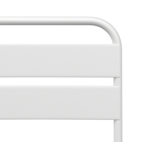 Sedie da Giardino Pieghevoli 2 pz Bianche in Acciaio