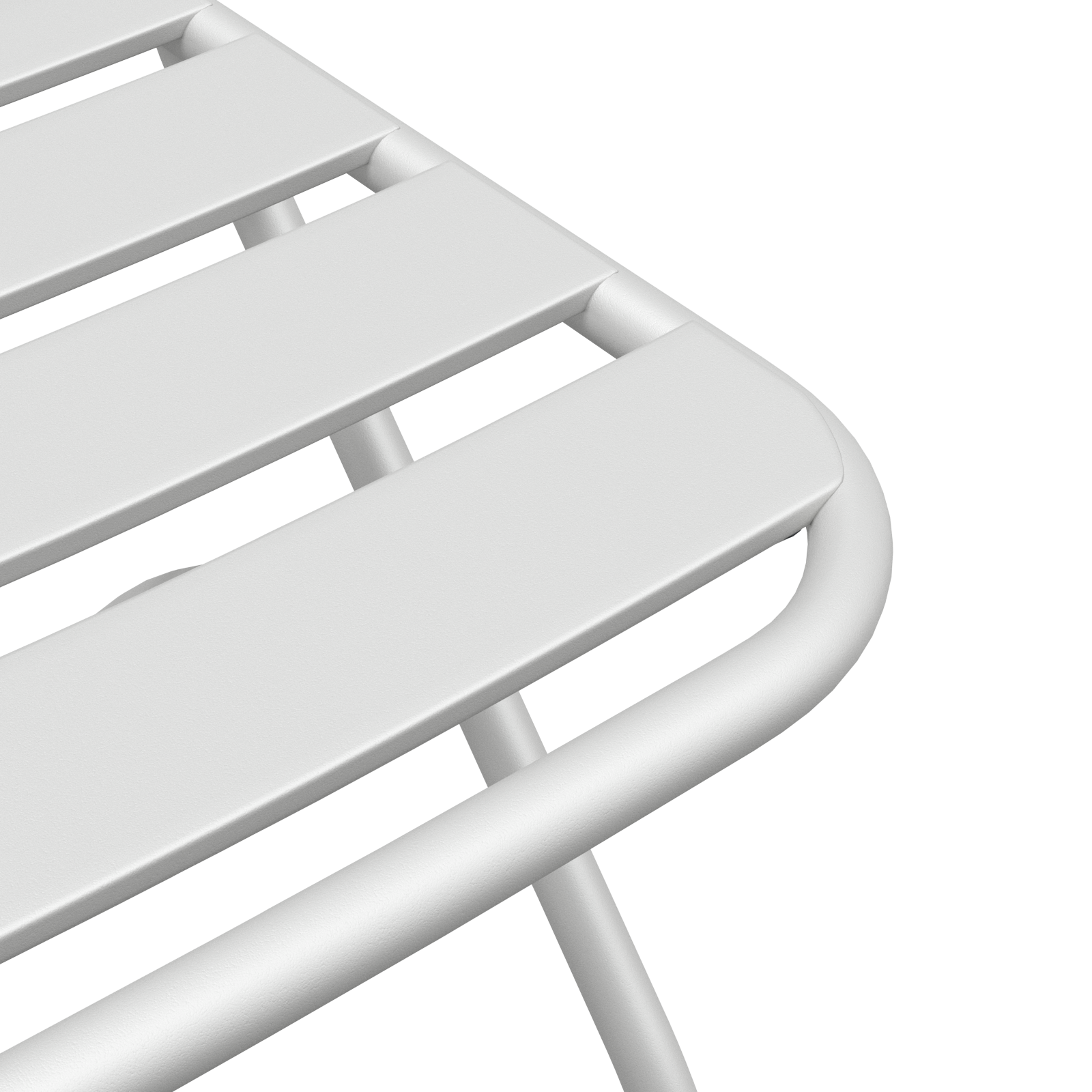 Sedie da Giardino Pieghevoli 2 pz Bianche in Acciaio