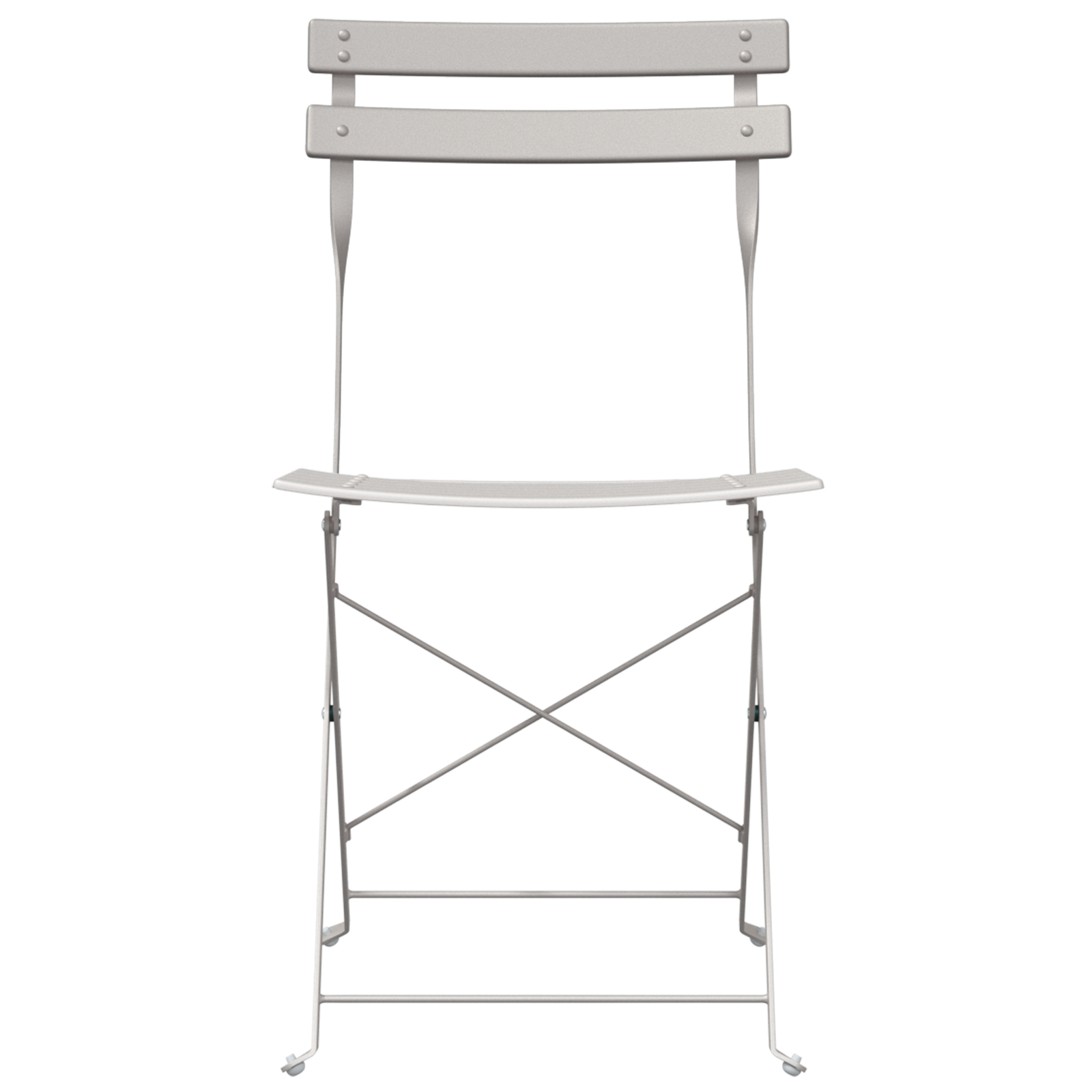 Sedia da giardino pieghevole  2 pezzi Beige Acciaio