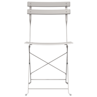 Sedia da giardino pieghevole  2 pezzi Beige Acciaio