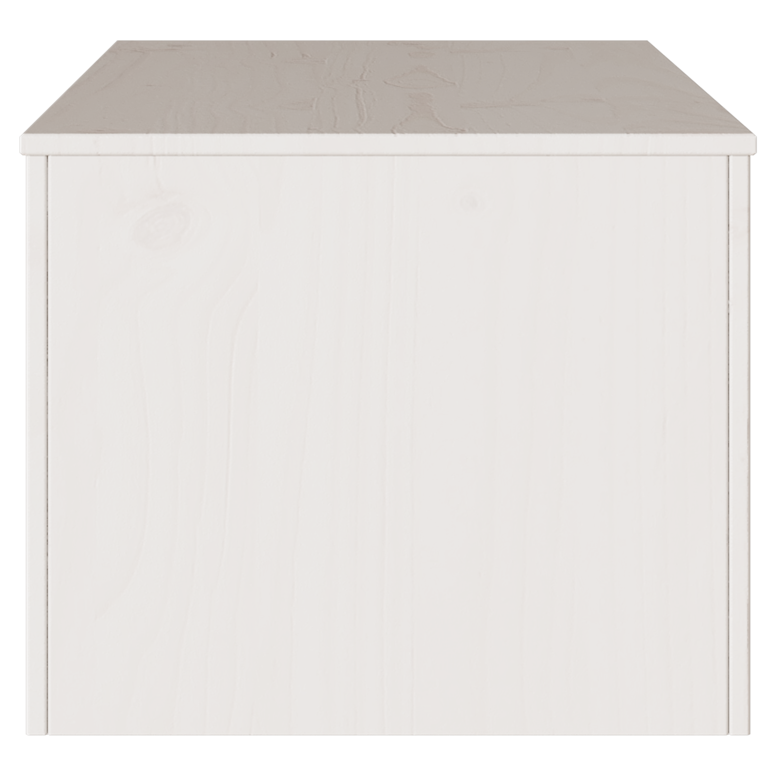 Tavolino da caffè "DRAMMEN" Bianco 99x55x45 cm in Legno di Pino