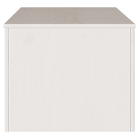 Tavolino da caffè "DRAMMEN" Bianco 99x55x45 cm in Legno di Pino