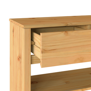 Tavolo Consolle "DRAMMEN" 89,5x37x73 cm Legno Massello di Pino