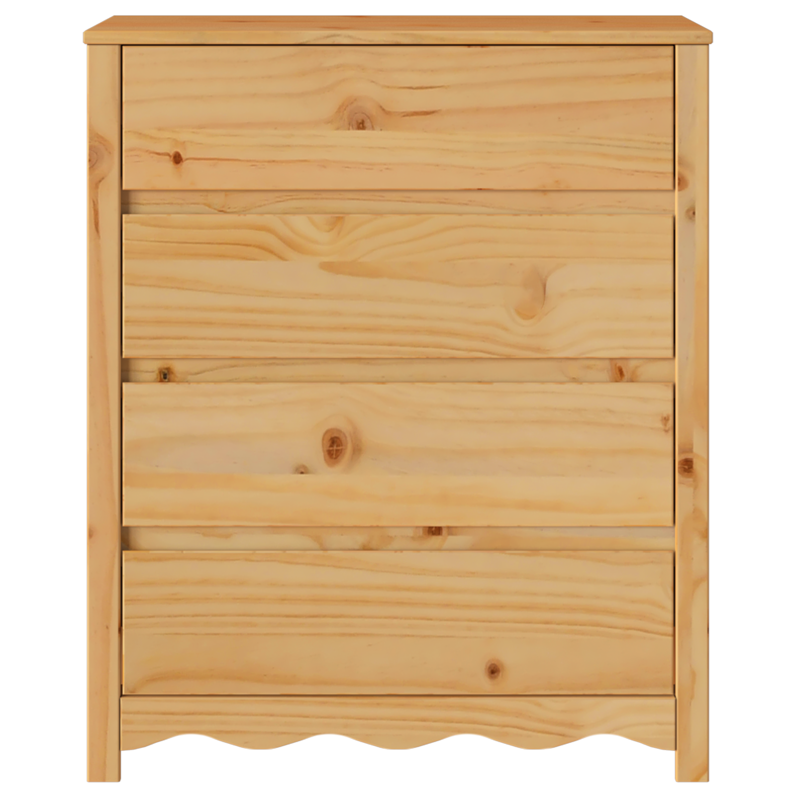 Cassettiera "DRAMMEN" 76,5x40x91 cm Legno Massello di Pino