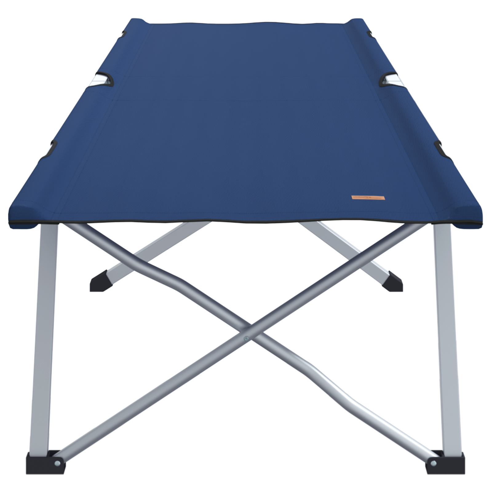 Letto da campeggio pieghevole Blu Metallo, Tessuto Standard