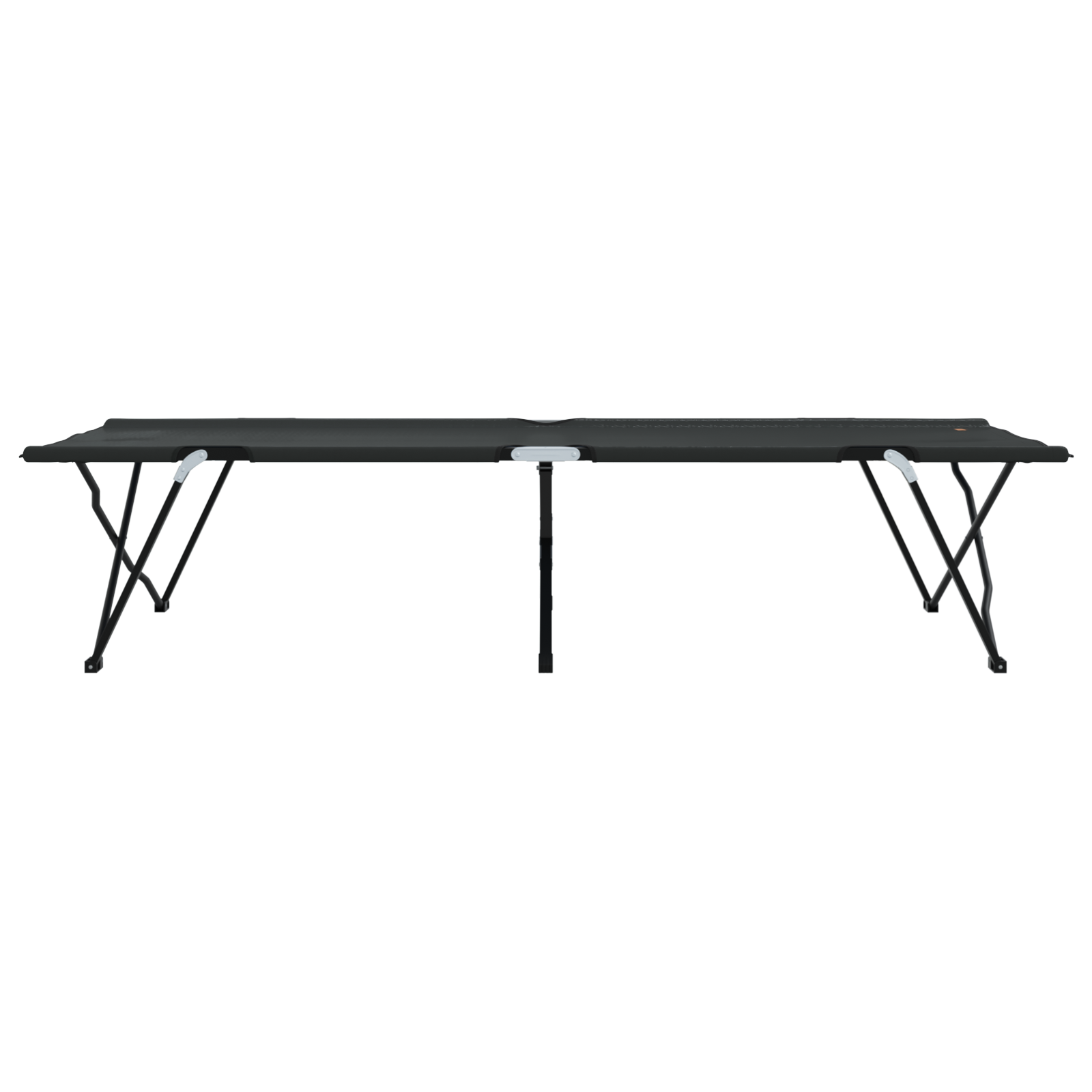 Lettini pieghevoli con borse di trasporto 2 pz Nero Tessuto Oxford 600D