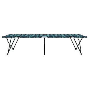 Letti da Sole Pieghevoli con Borse da Trasporto 2 pcs Motivo Foglia 600D Tessuto Oxford