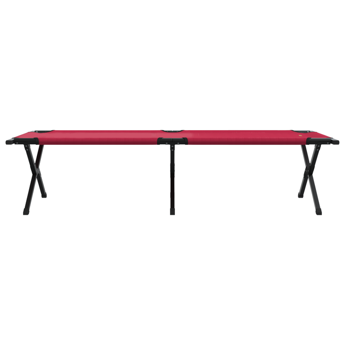 Letto Sole Pieghevole con Borsa di Trasporto Rosso 600D Tessuto Oxford