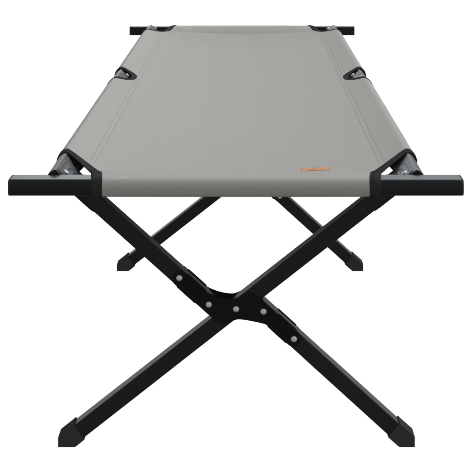 Set di 2 Lettini da Sole Pieghevoli con Borsa in Tessuto Oxford 600D Grigia