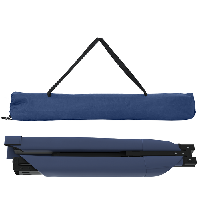 Letto pieghevole da sole con borsa blu in tessuto Oxford 600D