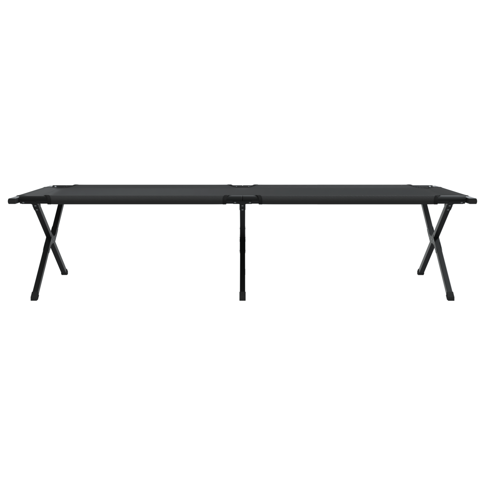 Letto Sole Pieghevole con Borsa Nero Tessuto Oxford 600D