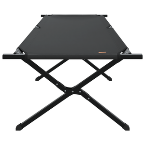 Lettini Pieghevoli 2 pz con Borsa Nera in Tessuto Oxford 600D