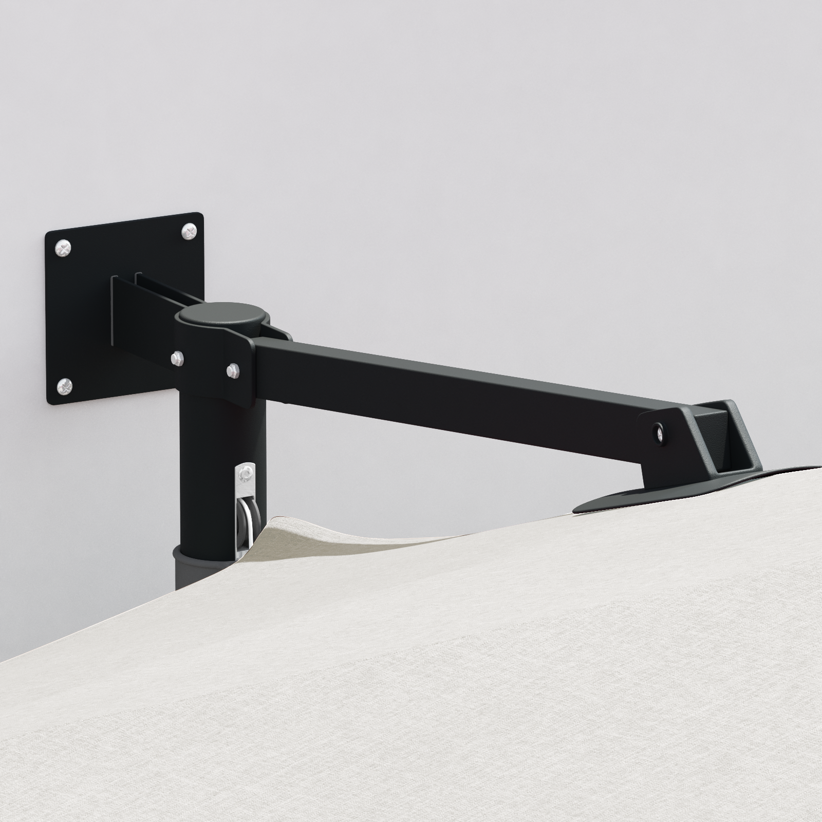 Ombrello a Sbalzo Sabbia Poliestere, Alluminio Grande Pieghevole