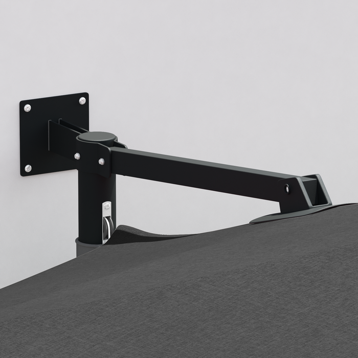 Ombrello da Patio Antracite Acciaio Verniciato a Polvere, Poliestere