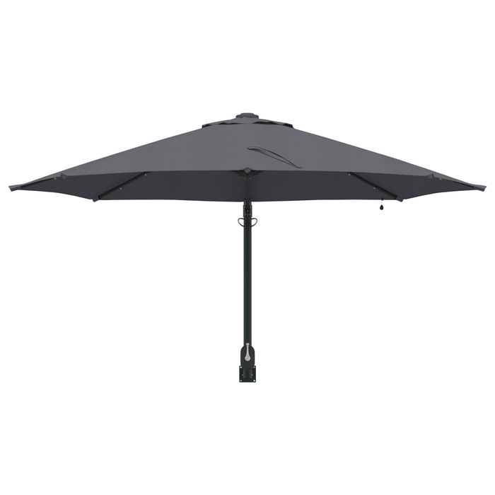 Parasol da Giardino a Parete con LED Antracite 248 cm
