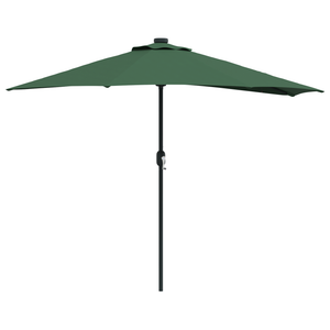 Ombrellone da Giardino Half con Palo in Alluminio Verde 294 cm