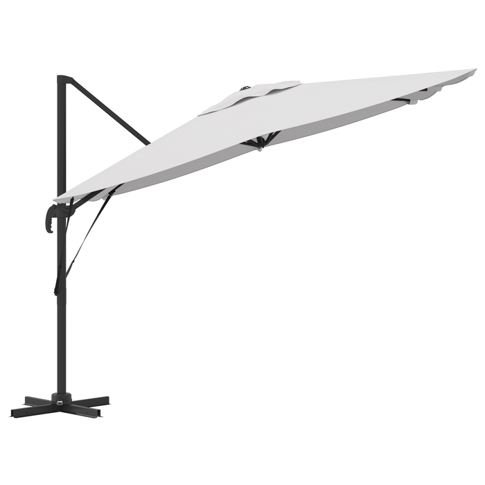 Ombrellone da Patio Sabbia Tessuto in poliestere 3m