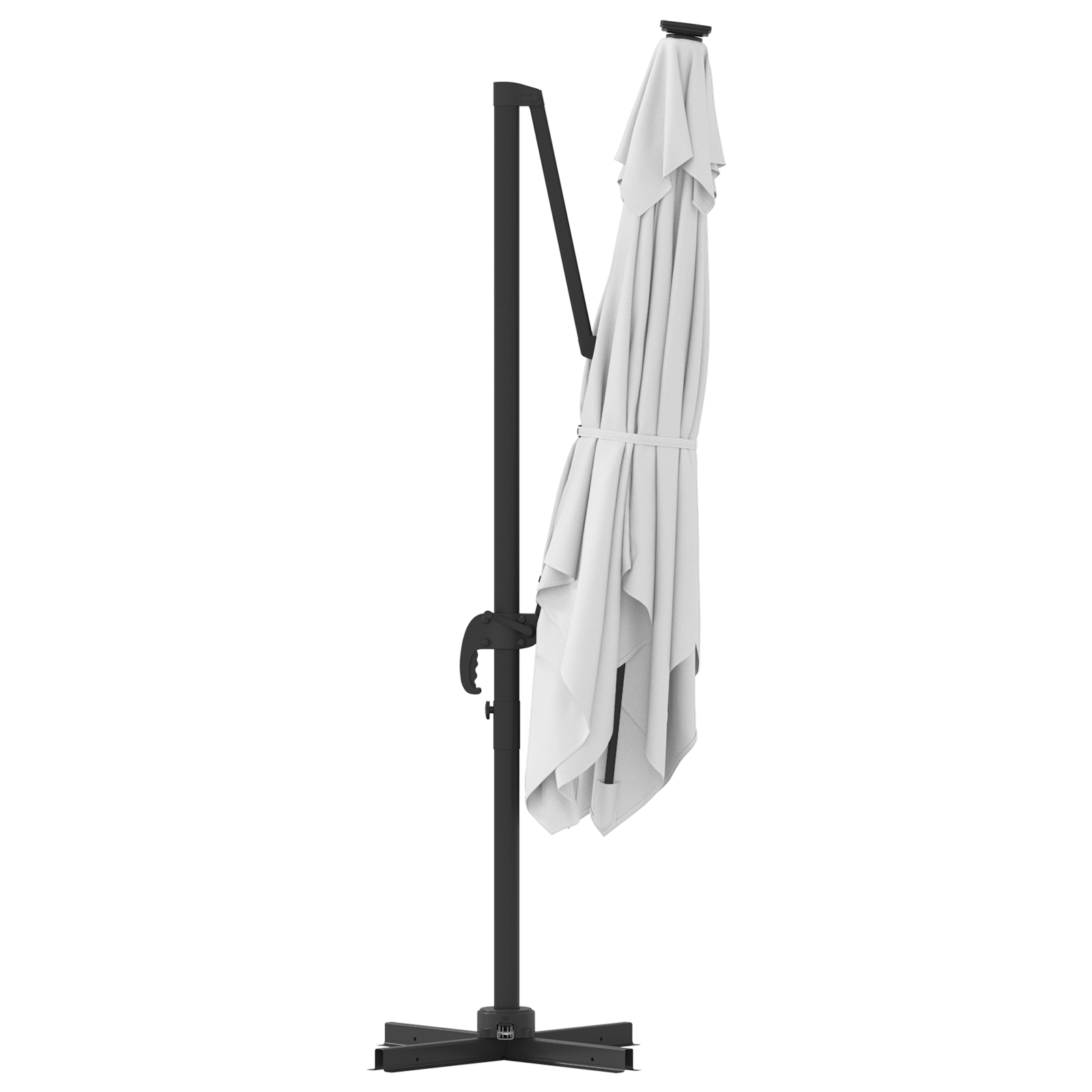 Ombrellone da Patio Sabbia Tessuto in poliestere 3m