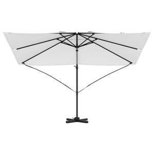 Ombrellone a Sbalzo Sabbia Poliestere Grande Inclinabile