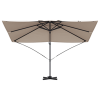 Ombrello a Sbalzo Tortora Poliestere Grande Pieghevole