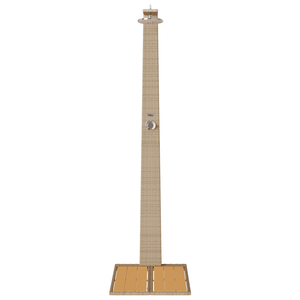 Doccia da Giardino Beige 60x80x214 cm Poly Rattan