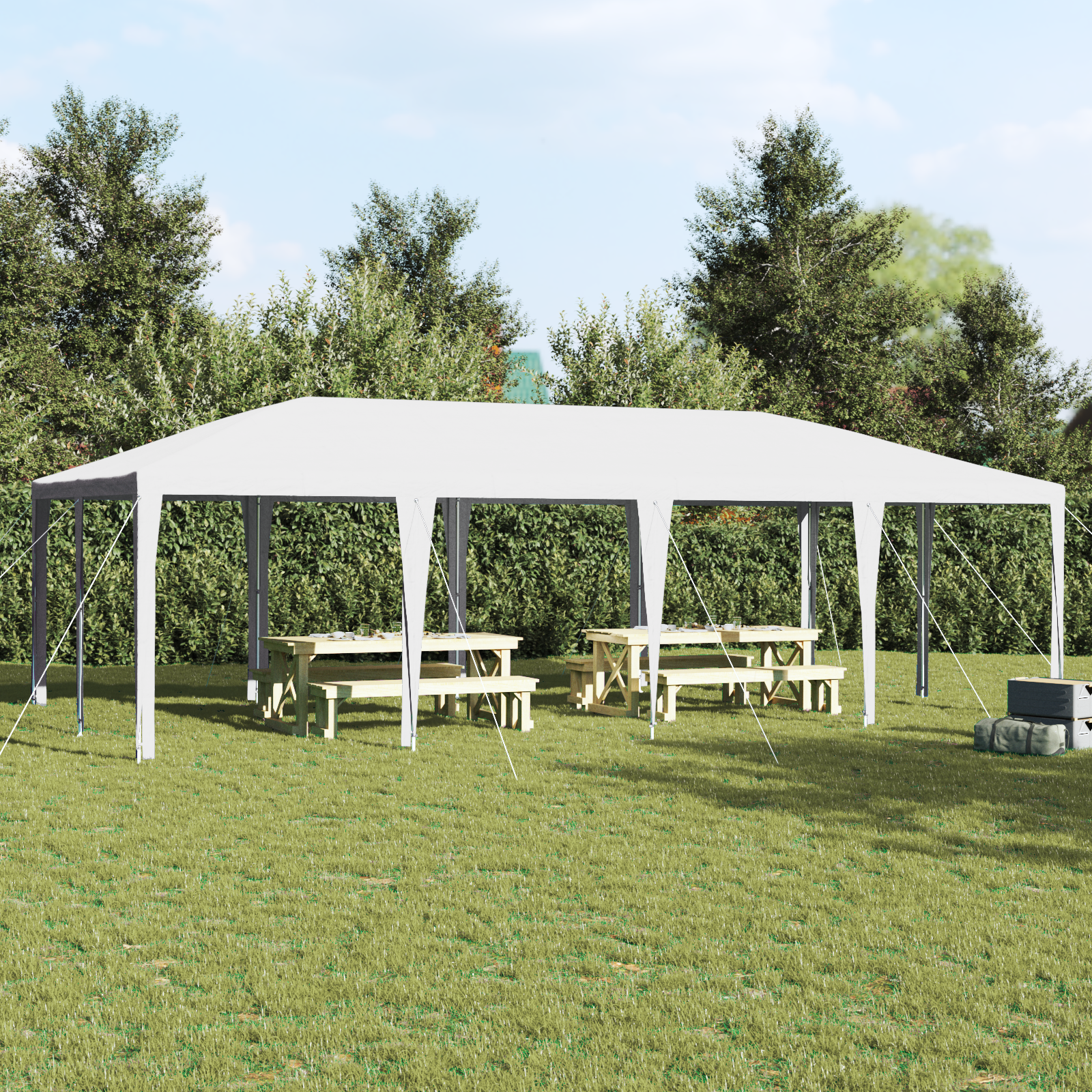Tendone per feste Bianco 8x4 m PE