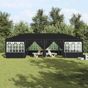 Tenda da Festa con 12 Pareti Laterali Antracite 8x4 m PE