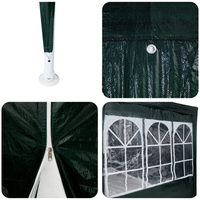 Tenda da Festa con 12 Pareti Verdi 8x4 m PE