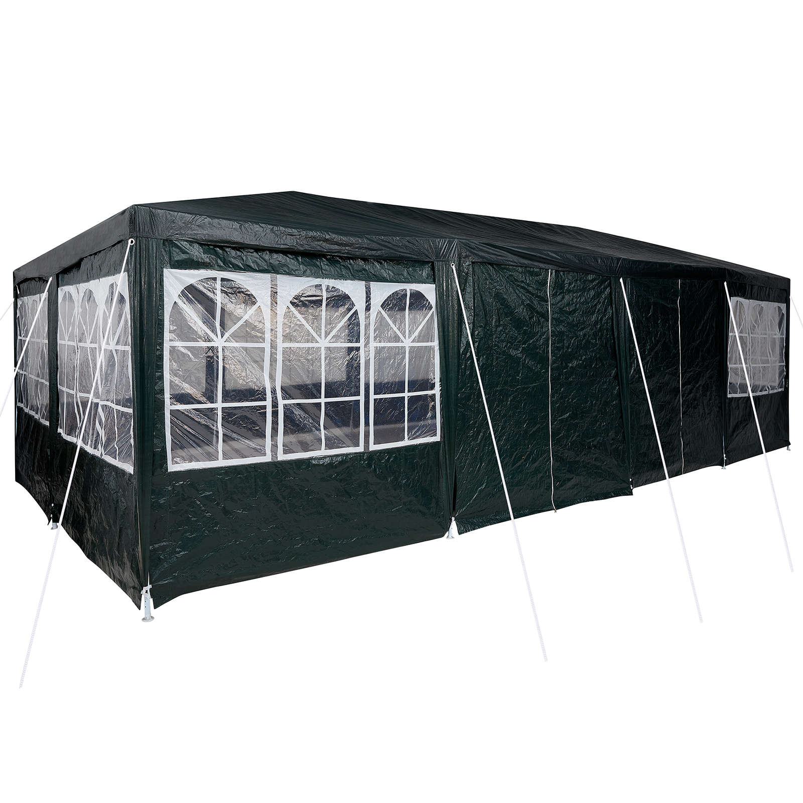 Tenda da Festa con 12 Pareti Verdi 8x4 m PE