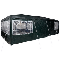 Tenda da Festa con 12 Pareti Verdi 8x4 m PE